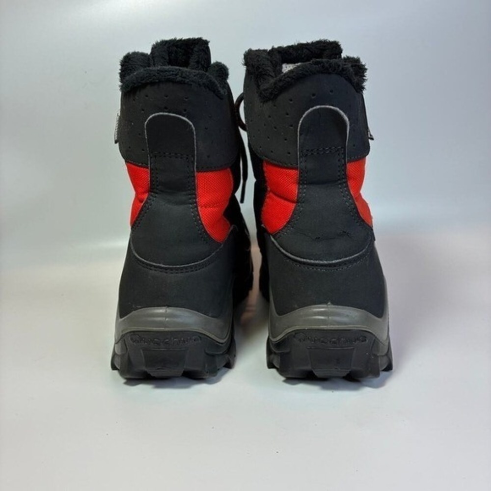 Quechua Kids Decathlon black and red snow boots Sz 4 (eu 36) excellent - Picture 4 of 6